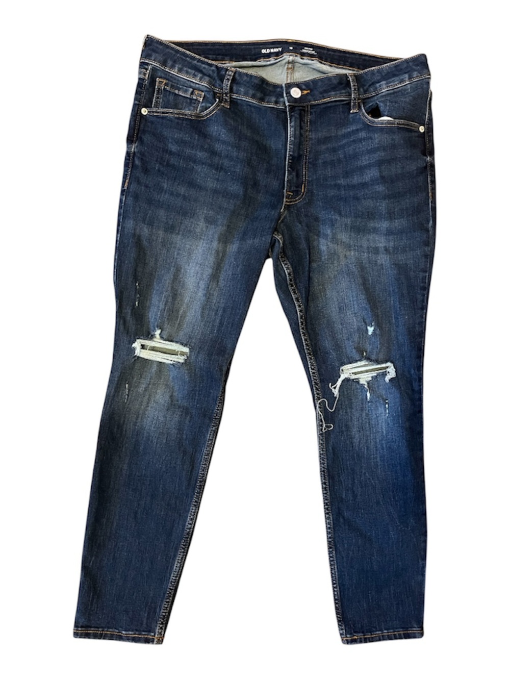 Old Navy Rockstar Super Skinny Distressed Jeans Size 16 Short